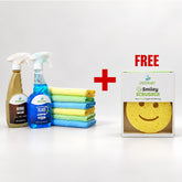 11.11 | Wood Polish + Glass Cleaner Combo with Microfiber Duster