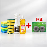 11.11 | Kitchen Cleaning Combo with Cooking Range Cleaner & Microfiber Cloths