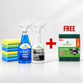 11.11 | Multi-Purpose + Glass Cleaner Combo with Microfiber Cloths