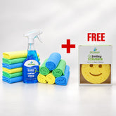 11.11 | Microfiber Duster Cloths Pack of 12 + Glass Cleaner