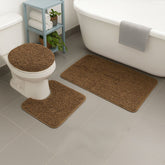 Greenway Acrylic Bathroom Mat Set Non Slip Soft Toilet Mat Set 3pcs