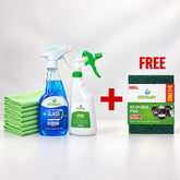 11.11 | Glass Cleaner + Large Glass Cleaning Cloths Combo