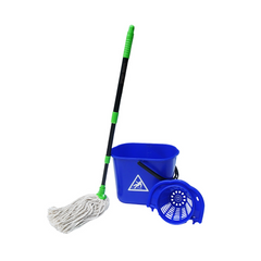 Greenway Mini Mop Cotton with Spanish Bucket 12L + 3pcs Telescopic Handle