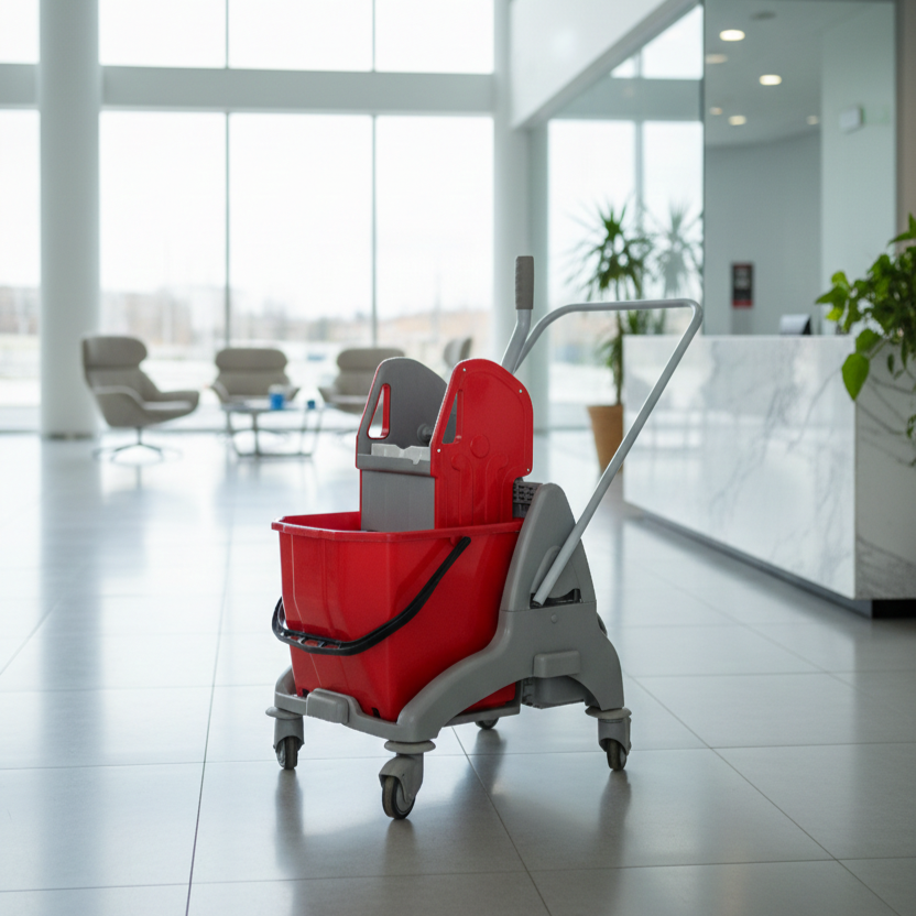 Greenway 25L Plastic Mop Bucket with Standard Wringer