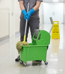 Greenway 15L Plastic Mop Bucket with Standard Wringer