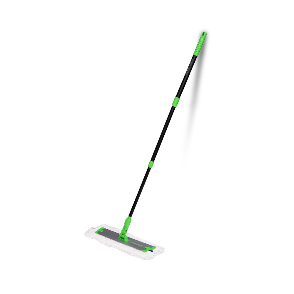 Greenway Ultra Mop Set — 3pc Telescopic Handle + Grey White (Microfiber + Scruber) Mop with Zeman Frame
