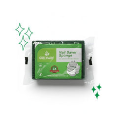 Greenway Nail Saver Scrub Sponges, for Washing Dishes and Cleaning Kitchen