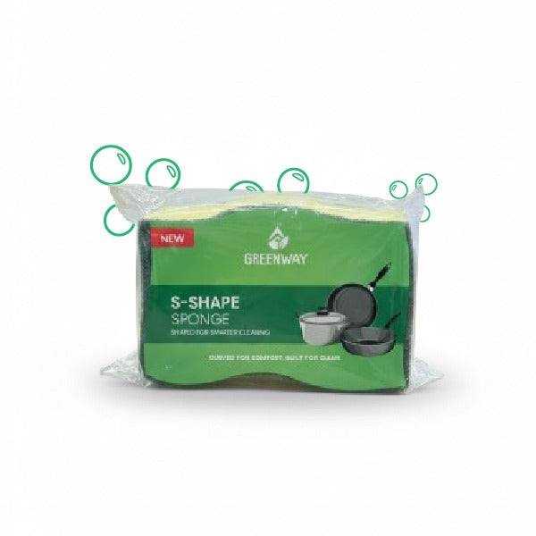 Greenway S-Shape Sponges, for Washing Dishes and Cleaning Kitchen