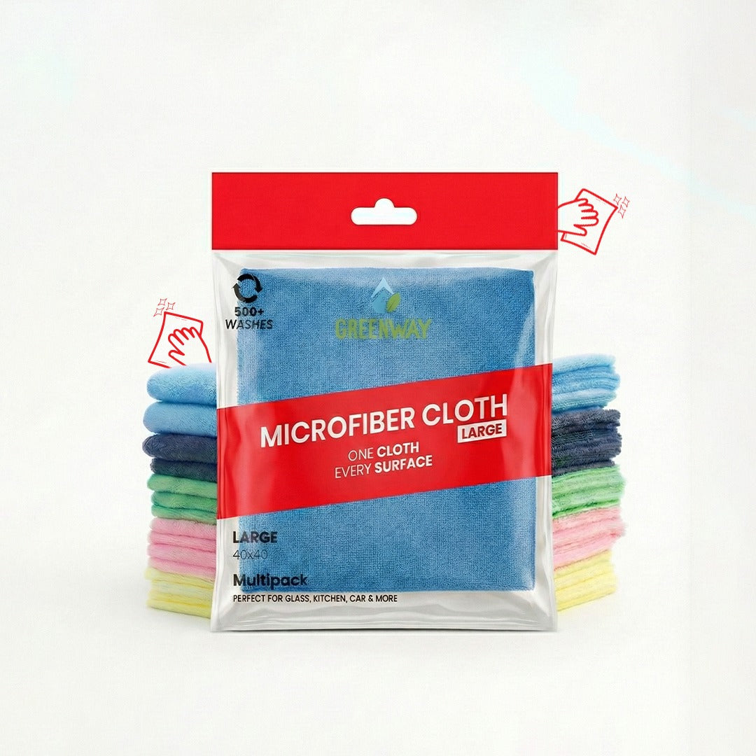 Greenway Microfiber Cloth – Large (40x40cm) | Single Piece Mix Color