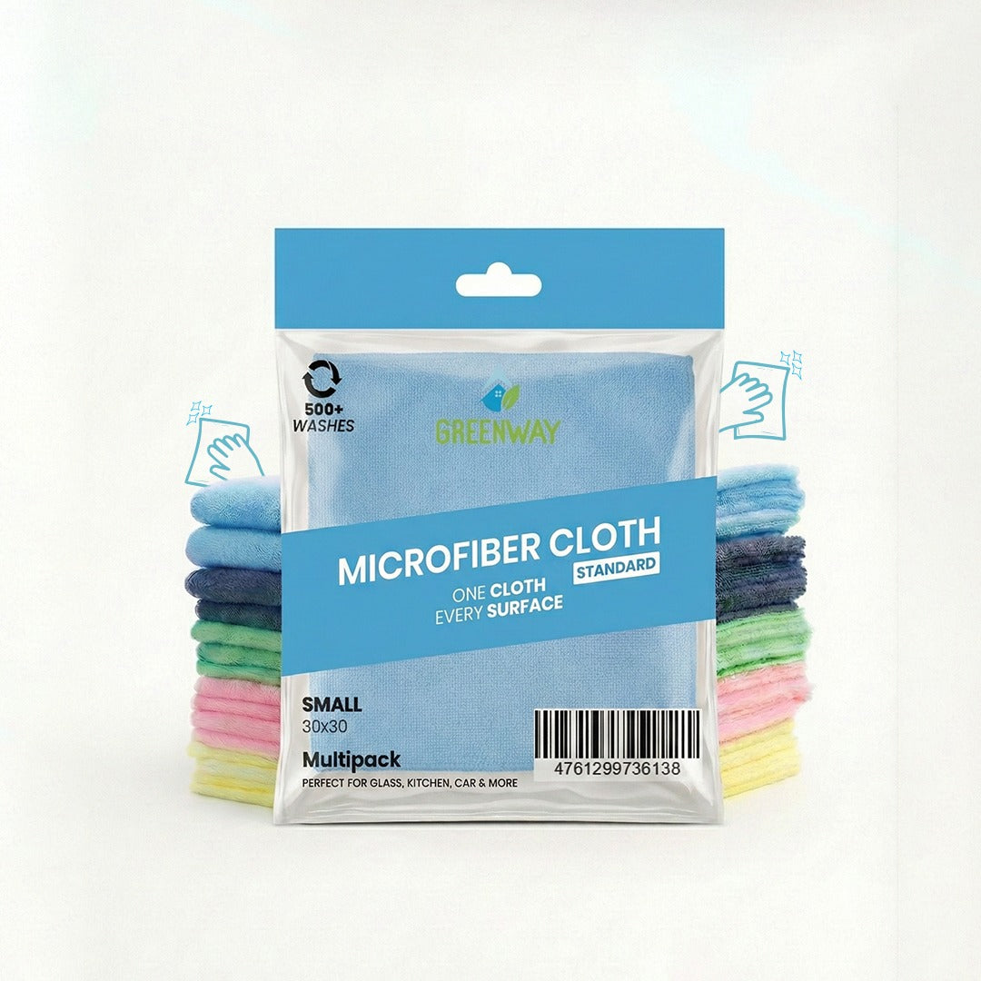 Greenway Microfiber Cloth – Small (30x30cm) | Single Piece Mix Color