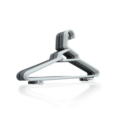 Greenway Hanger Plastic Clothes, Adult Non-Slip Windproof Hanger with Loop Hooks