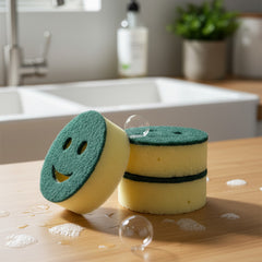 Greenway Smiley Sponges, for Washing Dishes and Cleaning Kitchen