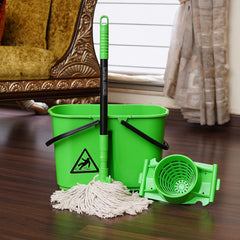 Greenway Mini Mop Cotton with Spanish Bucket 16L + 3pcs Telescopic Handle