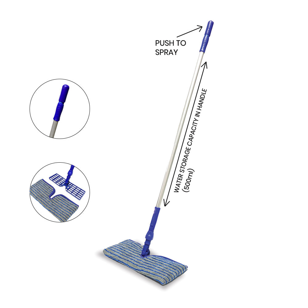 Greenway Quick Spray Water Handle — Microfiber (WET + SCRUB) Water Spray Flip Mop